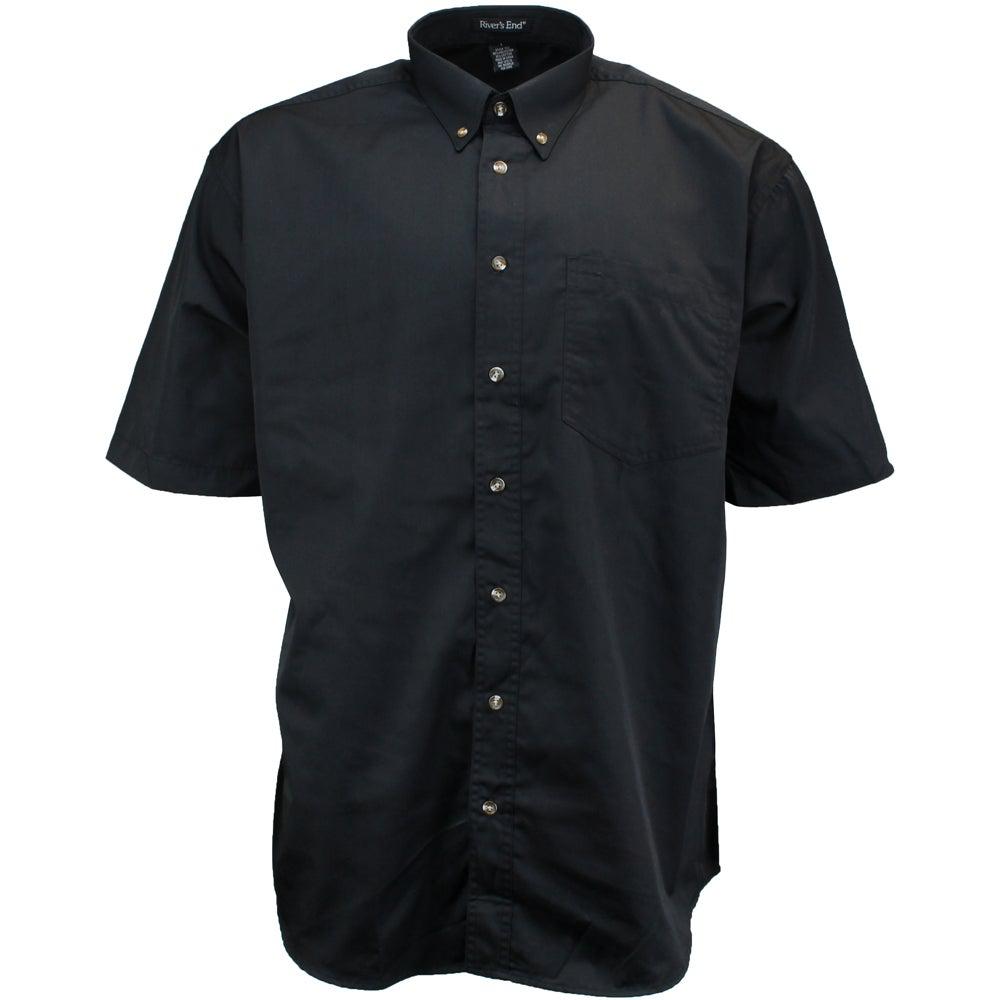River's End EZCare Woven Short Sleeve Button Up Shirt