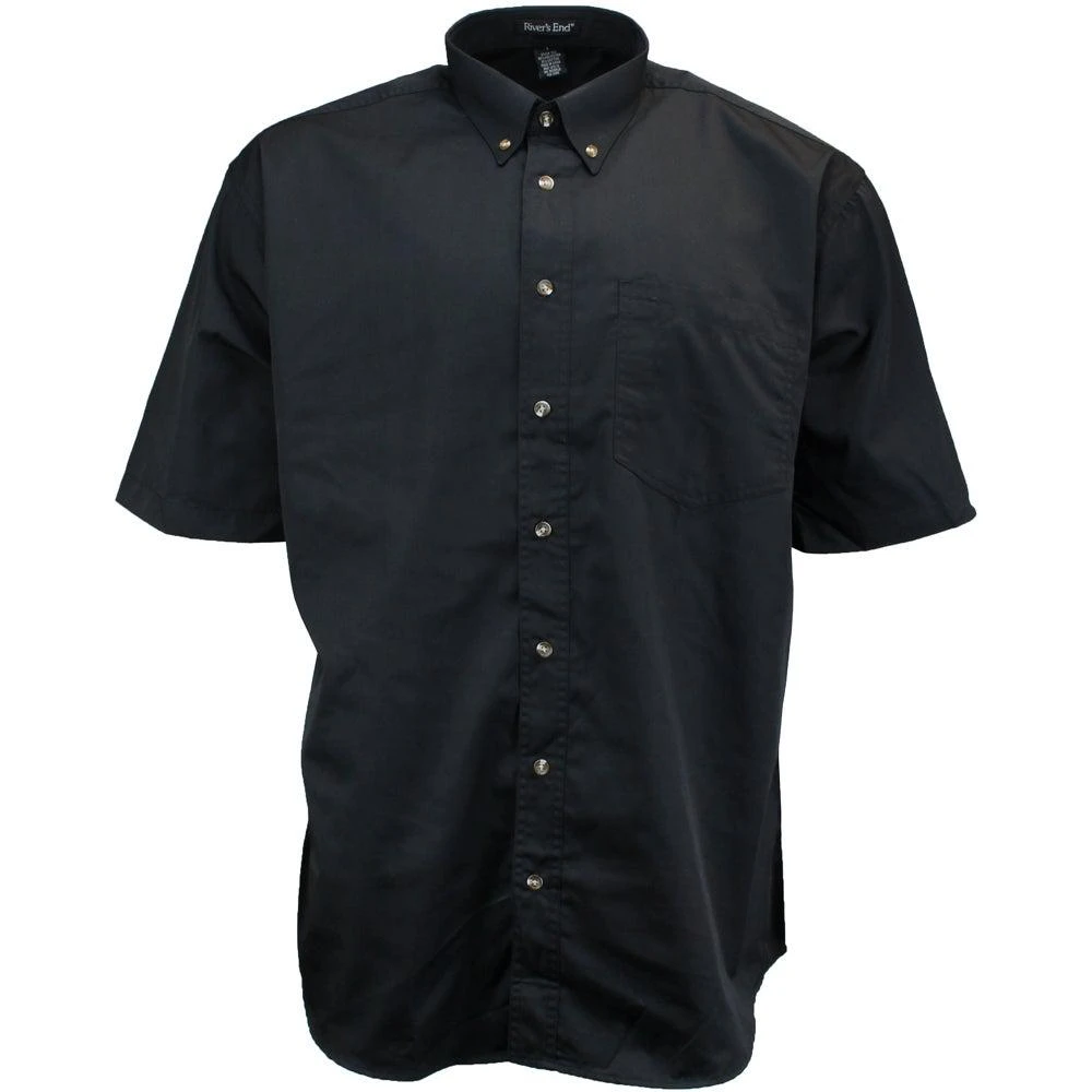 River
s End EZCare Woven Short Sleeve Button Up Shirt 1