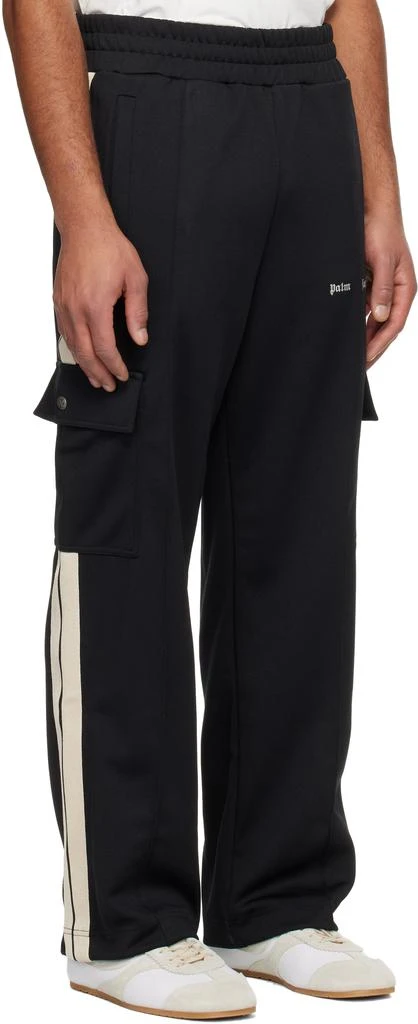 Palm Angels Black Classic Logo Cargo Track Pants 2