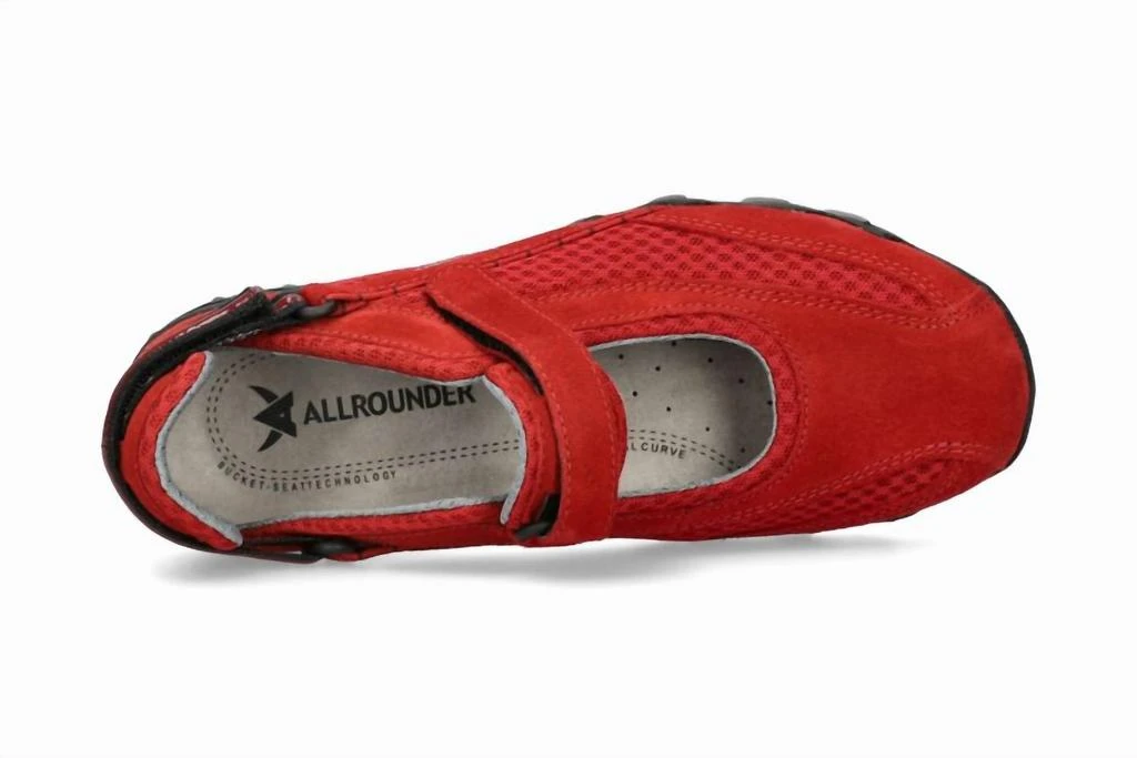 Mephisto Women's Niro Rugged Mary Jane Shoes In Chili Pepper Red 3