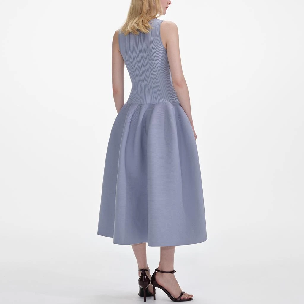 Self Portrait Ribbed Knit Midi Dress 3