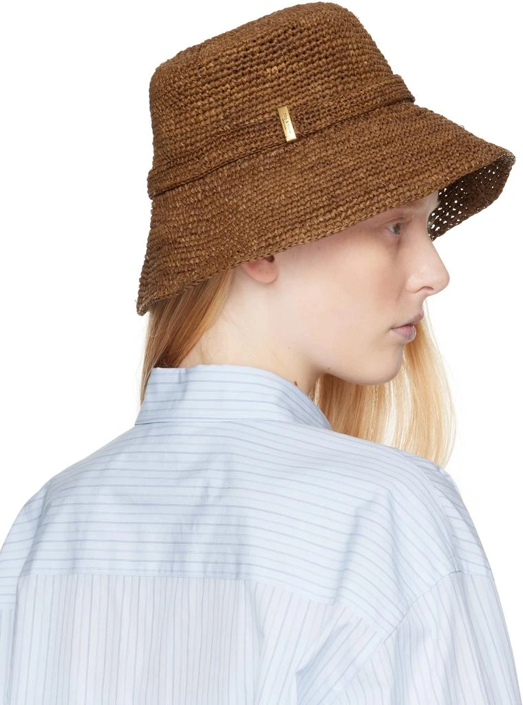 Rag & Bone Brown Lela Rollable Bucket Hat 3