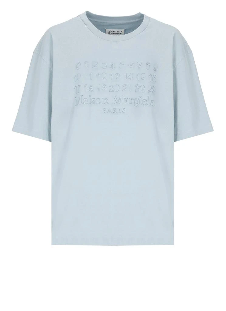 MAISON MARGIELA Maison Margiela Numbers-Motif Crewneck T-Shirt 1