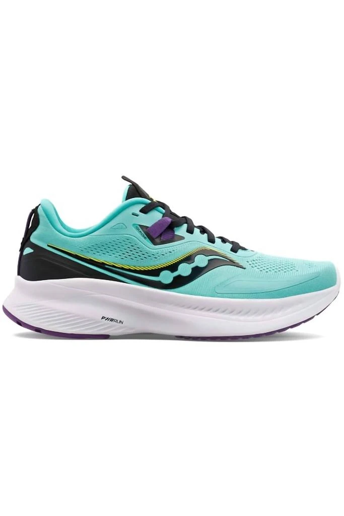 Saucony Women's Guide 15 Running Shoes - B/medium Width In Cool Mint/acid 1