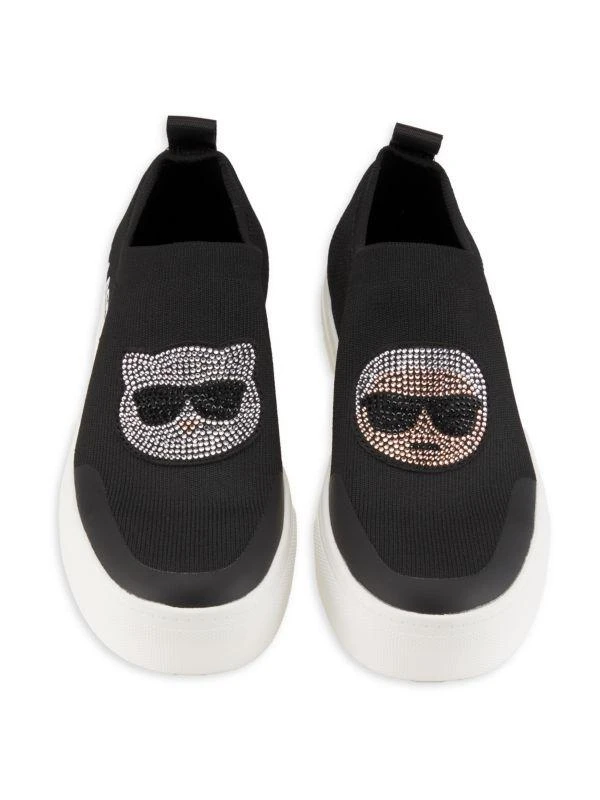 Karl Lagerfeld Paris Clarke Low Top Embellished Slip On Shoes 5
