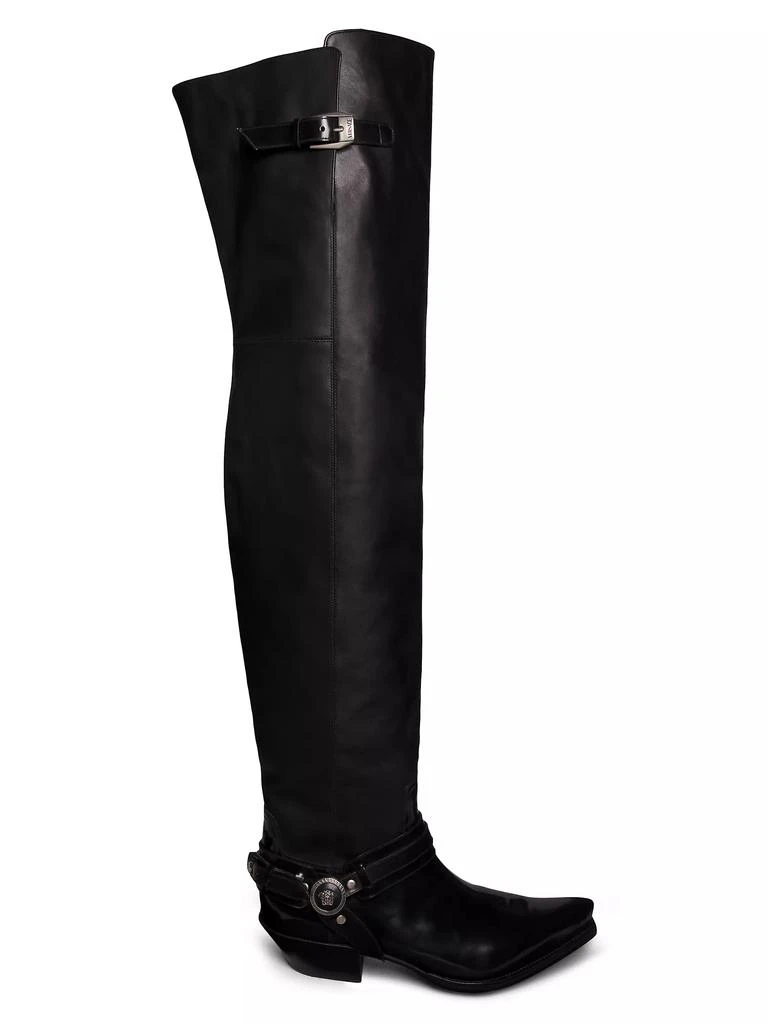 Versace Texano Leather Over-The-Knee Boots 1