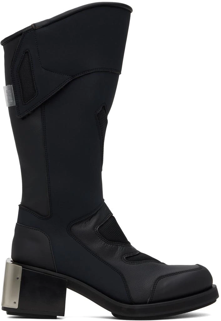 GmbH Black Baris Knee High Moto Boots 1