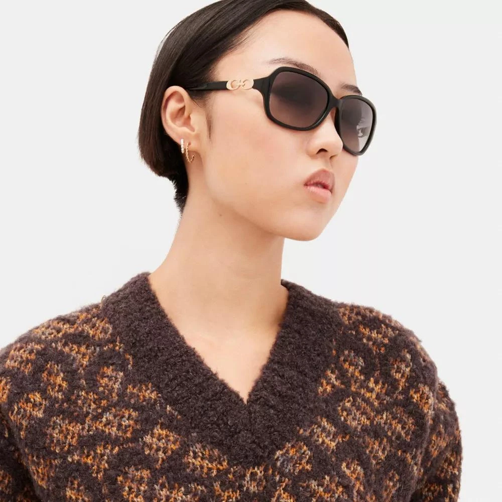 Coach Signature Rectangle Sunglasses 2