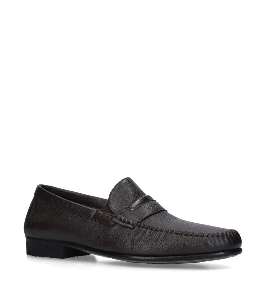 Brotini Croc Trim Leather Flex Loafers - Business Casual  display picture 1