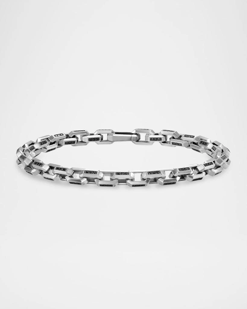 David Yurman Men
s Streamline® Heirloom Chain Link Bracelet in Silver with Diamonds, 5.5mm