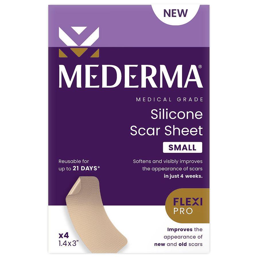 Mederma Medical Grade Silicone Scar Sheet, for Injury, Burn and Surgery Scars Small