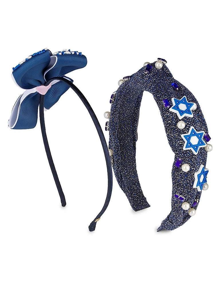 Bari Lynn Girl's 2-Piece Hanukkah Headband Set 2