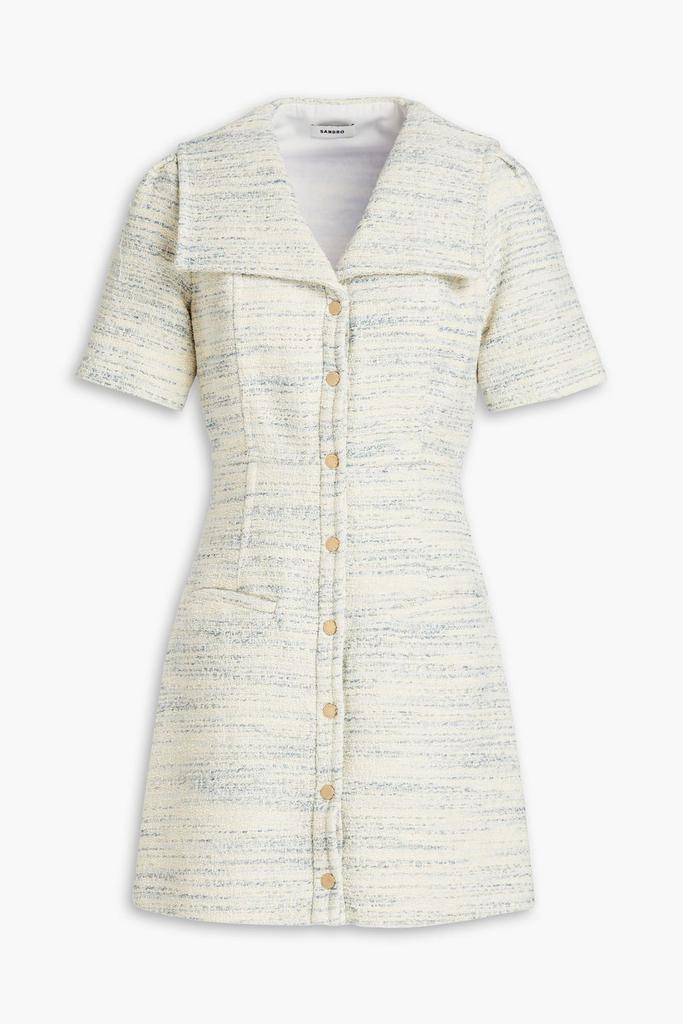 Sandro Cotton-blend tweed mini dress