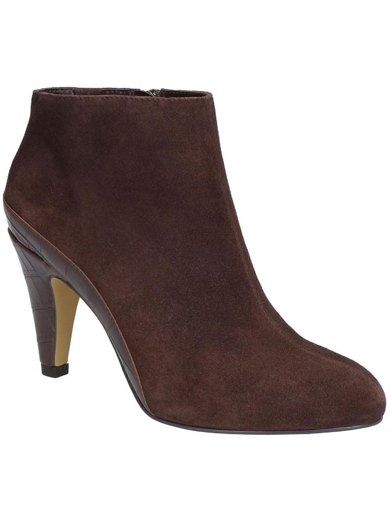 Bella Vita Brennan Womens Suede Round Toe Ankle Boots