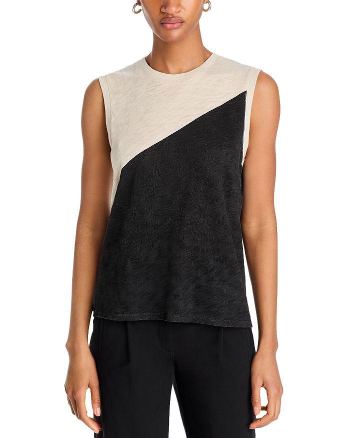 ATM Color Blocked Sleeveless Top