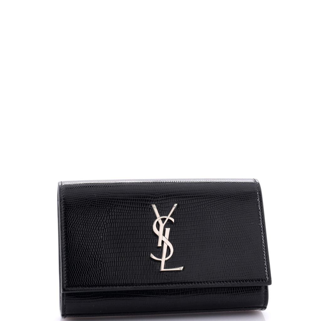 Yves Saint Laurent Classic Monogram Kate Belt Bag Lizard Embossed Leather