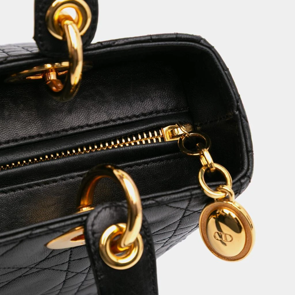 Dior Dior Black Medium Lambskin Cannage Lady Dior 10