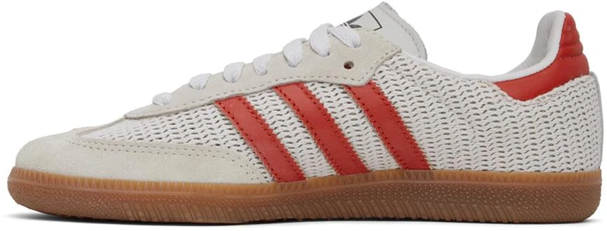 Adidas Off-White & Orange Samba OG Sneakers 3