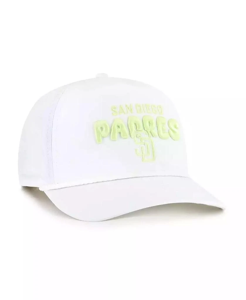 47 Brand Women's White San Diego Padres Bright Side Adjustable Hitch Hat 2