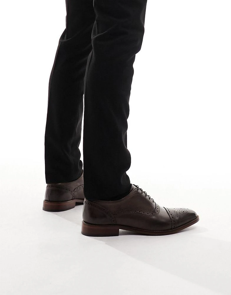 Base London Base London Cast Washed Brogue Shoe in Brown 2