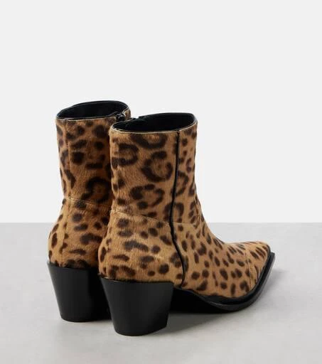 Jimmy Choo Cece 60 leopard-print calf hair ankle boots 2