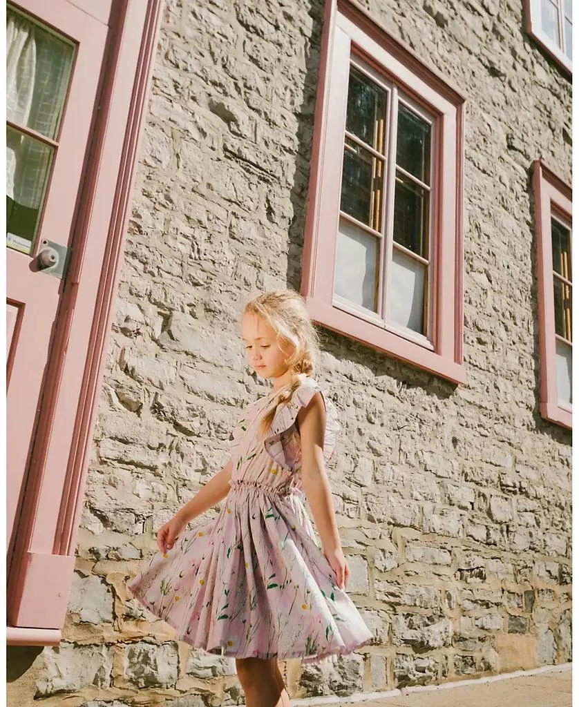 Deux par Deux Big Girls Viscose Dress Printed Flowers 2