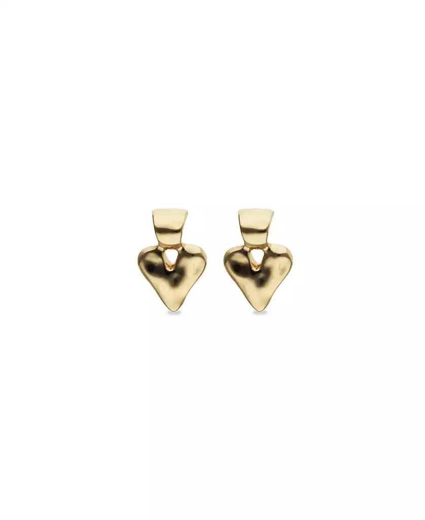 UNOde50 18K Gold Plated Heart Shaped Earrings