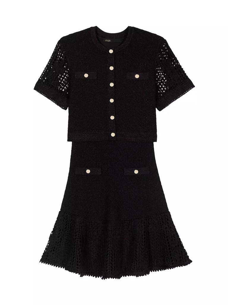 Maje 2-in-1 Crochet Dress 1