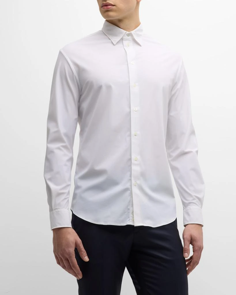 Emporio Armani Men's Slim Fit Nylon-Stretch Sport Shirt 2