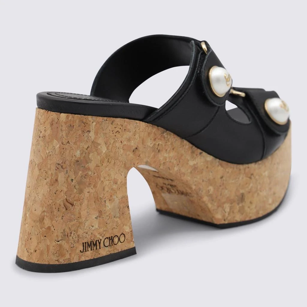 Jimmy Choo Jimmy Choo Black Leather Sandals 3