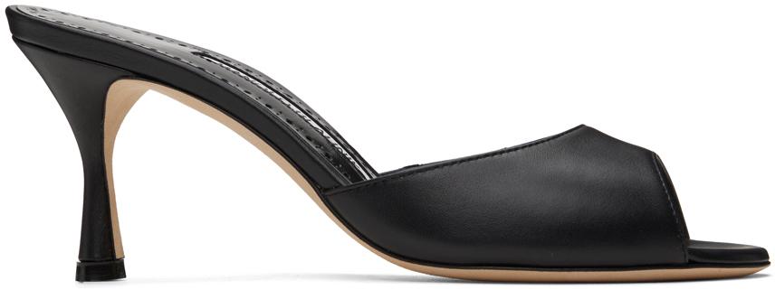 Manolo Blahnik Lollo 70 bow-detail leather sandals - Sandals