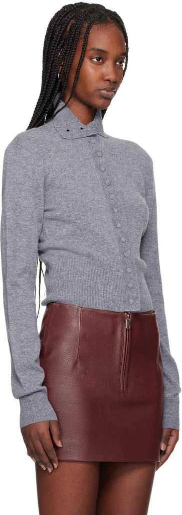 REMAIN Gray Slim Fit Cardigan 2