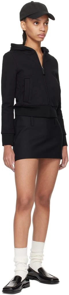 Fax Copy Express Black Belt Loop Miniskirt 4