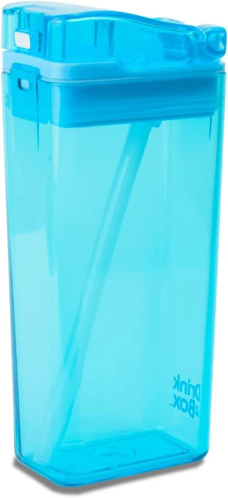 Precidio Design Drink in the Box Eco-Friendly Reusable Juice Box Container, 12 ounce, Blue 5