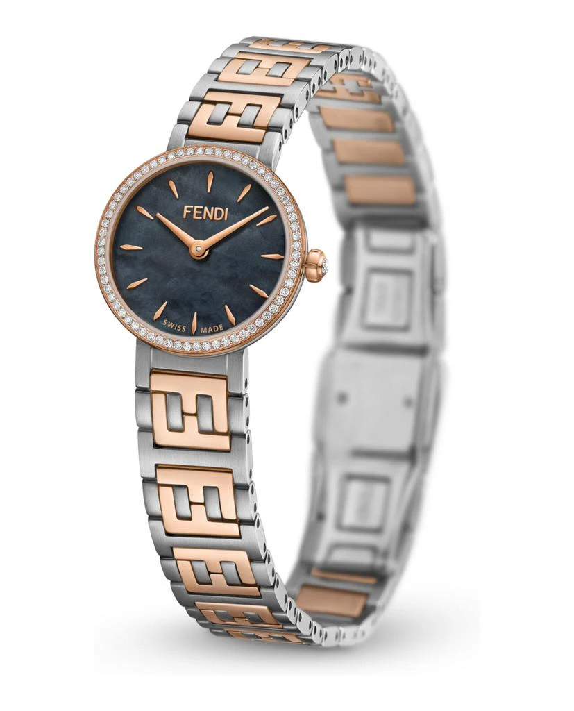 Fendi Forever  Diamond Watch Silver Womens Fendi 19mm Forever Fendi FF Diamond Bracelet Watch | Neiman  main image 4