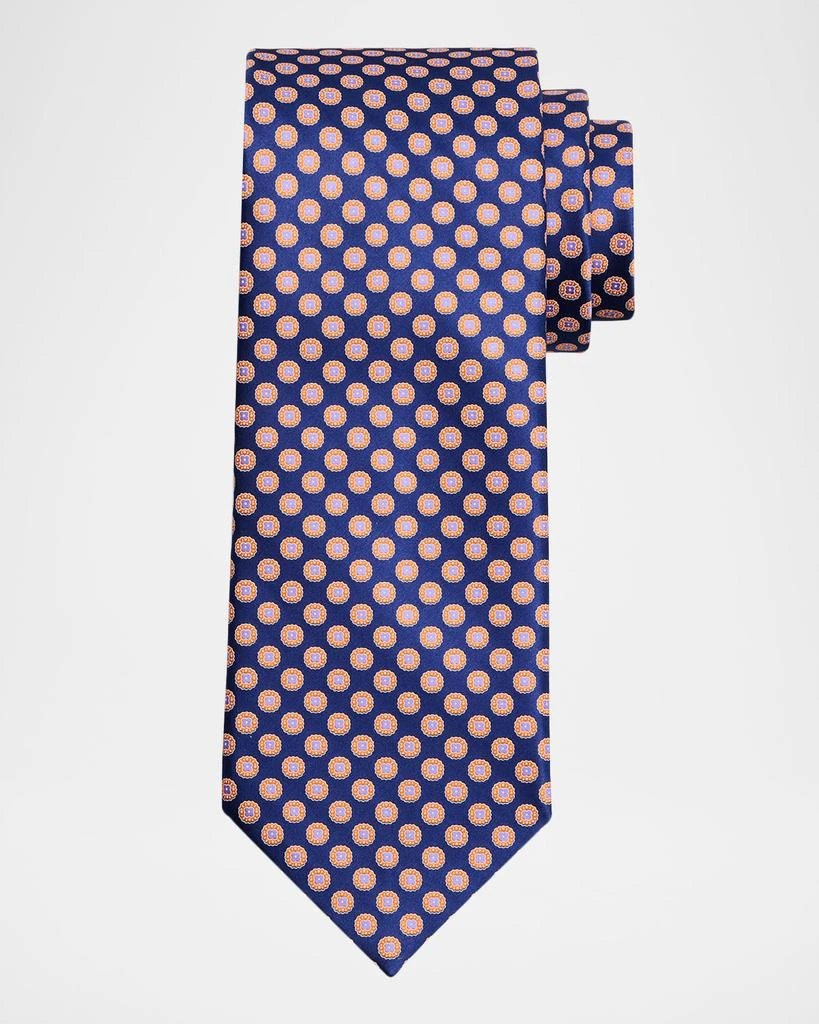 Stefano Ricci Men
s Floral-Circle Silk Tie