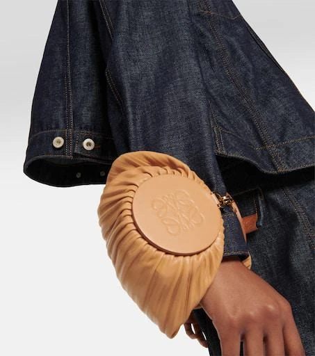Loewe Bracelet pleated leather shoulder bag 2