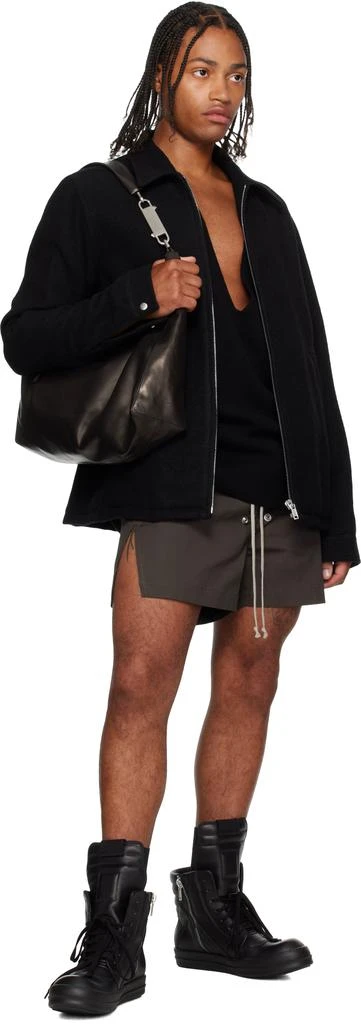Rick Owens Black Concordians Cropped Gemini Bag 4