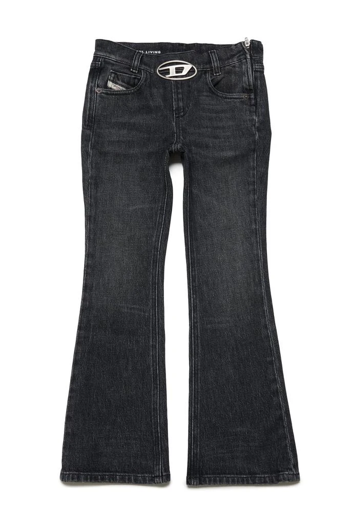 Diesel Diesel Kids 1969-D-Ebbey S2J Logo Plaque Flared Jeans 1