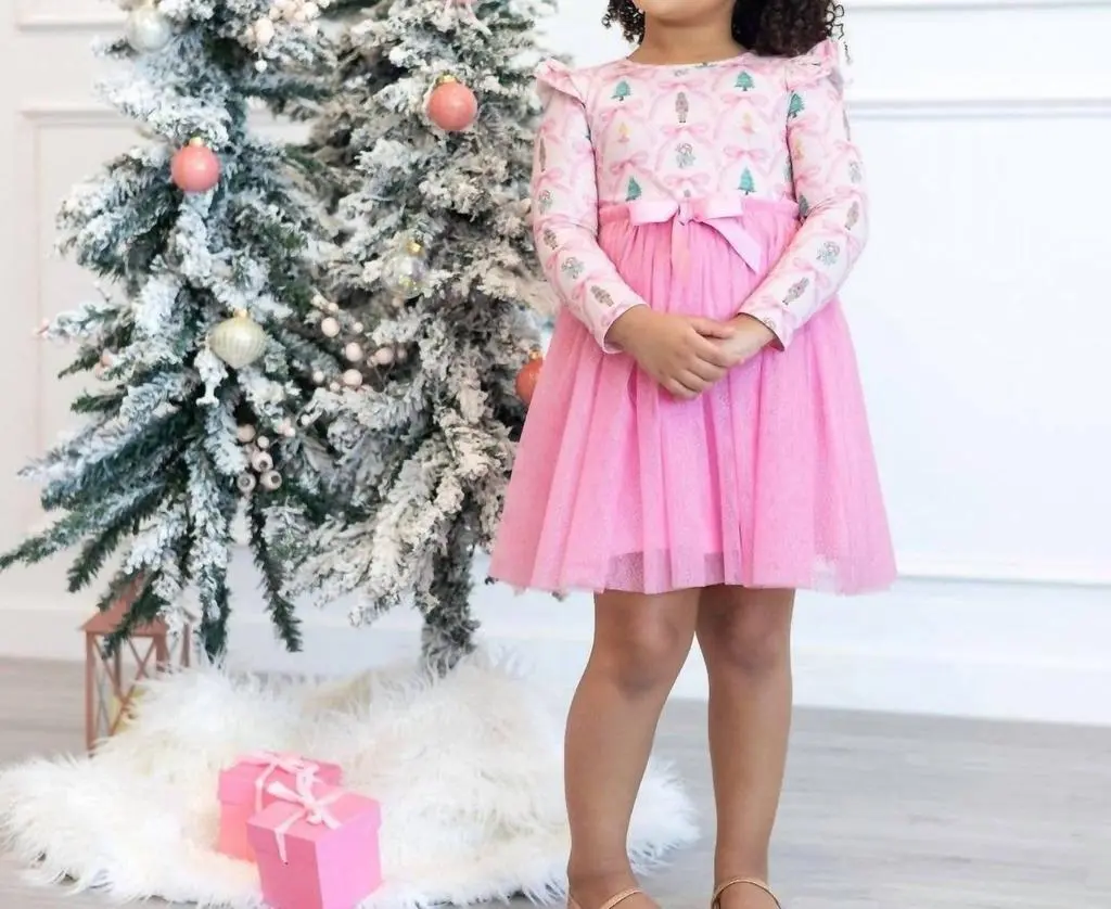 SWEET wink Sweet Wink - Nutcracker Trellis Long Sleeve Tutu Dress