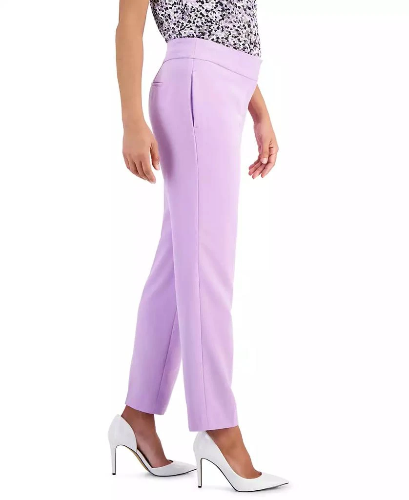 Kasper Petite Women's Stretch-Crepe Straight-Leg Pants 4