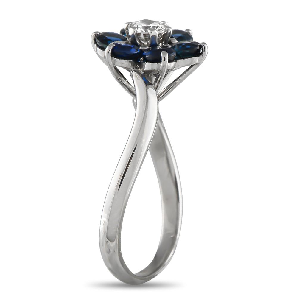 MAUBOUSSIN 18K White Gold Diamond and Sapphire Ring MB29-050825