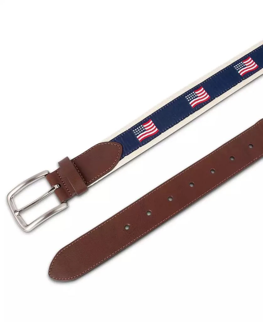 Club Room Men's Flag Ribbon Belt, Created for Macy's 5
