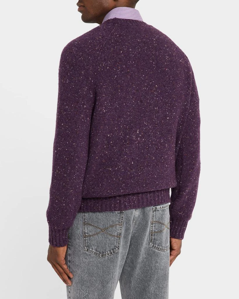 Brunello Cucinelli Men
s Cashmere Donegal Crewneck Sweater 3