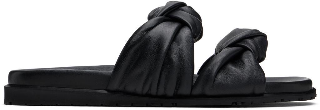 Dear Frances Black Tye Sandals
