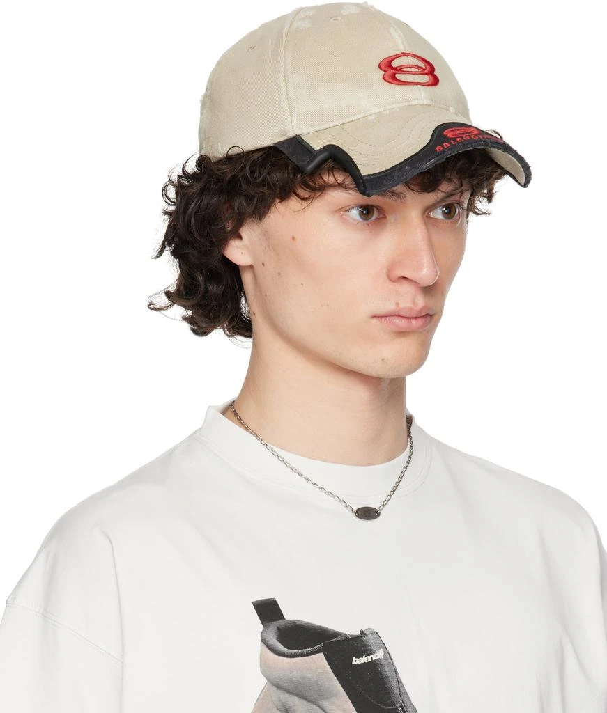 Balenciaga Beige Under Armour Edition Double Unity Cap 2