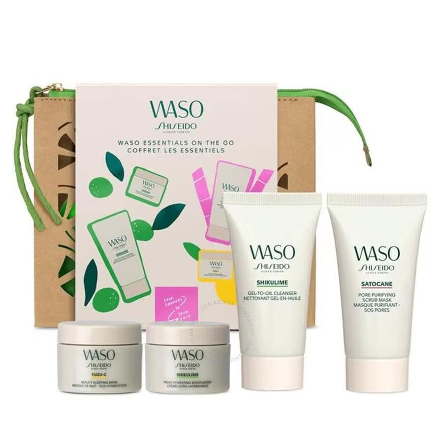 Shiseido Ladies Waso Essentials On The Go Gift Set Skin Care 3423222039875