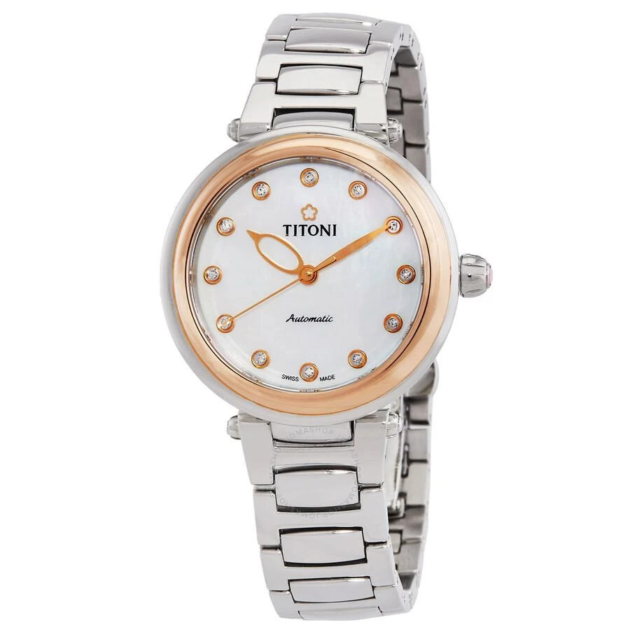 Titoni Miss Lovely Automatic Mother of Pearl Dial Ladies Watch 23978 SRG-622 1