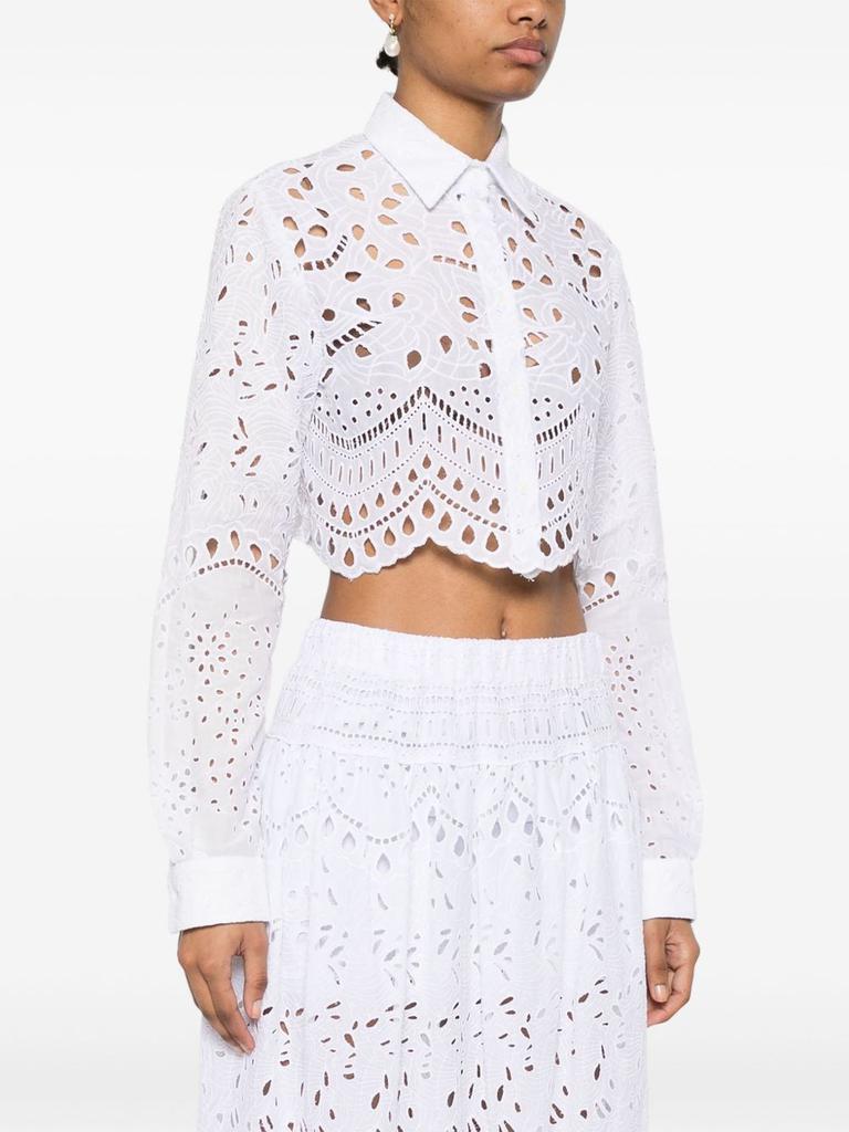 ERMANNO ERMANNO SCERVINO - Lace Cropped Shirt
