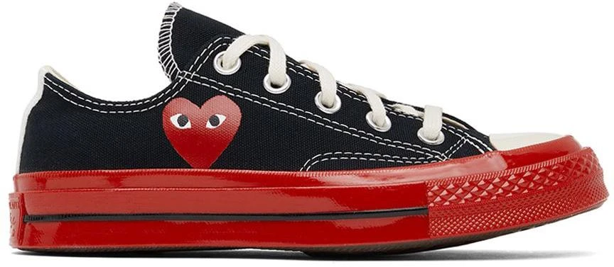 COMME des GARÇONS PLAY Black & Red Converse Edition Chuck 70 Sneakers 1